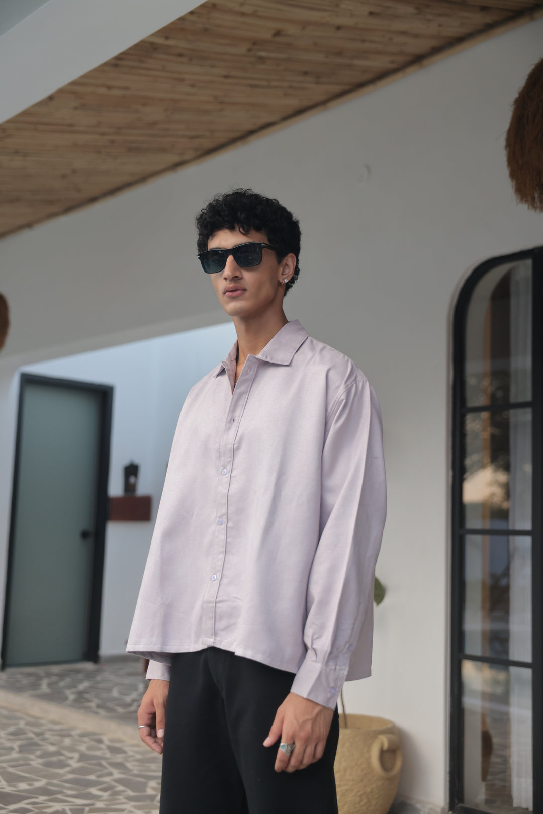 Soft Purple Oversized Shirt