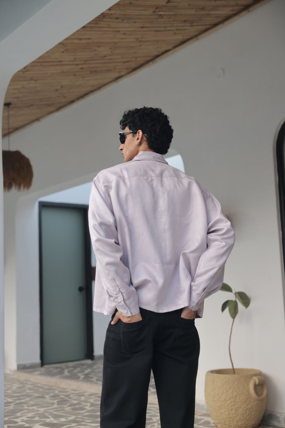 Soft Purple Oversized Shirt