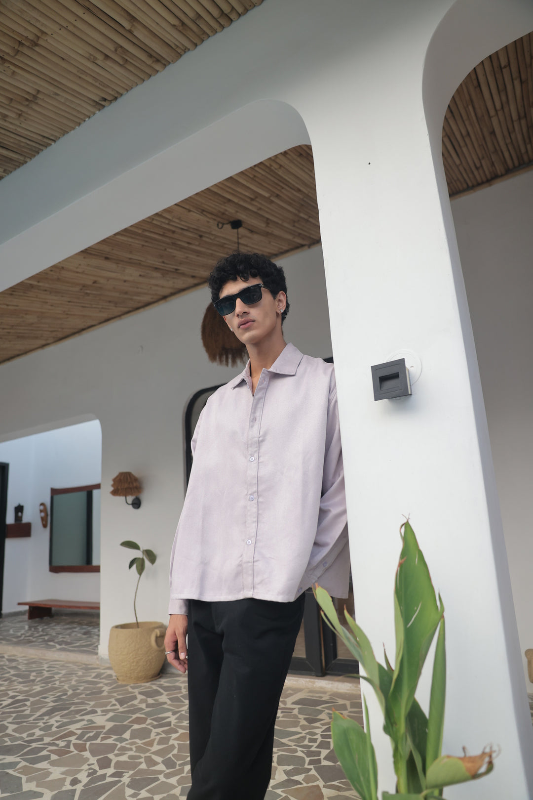 Soft Purple Oversized Shirt
