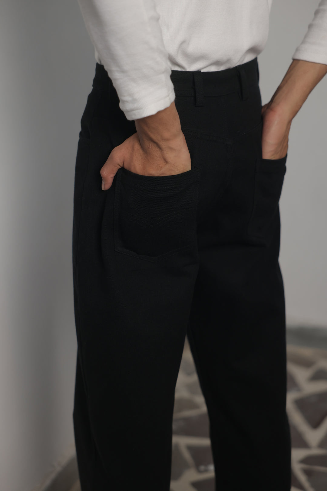 Midnight Classic Wide-Leg Denim