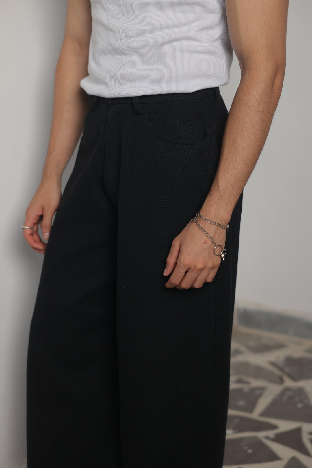 Midnight Drape Balloon Denim