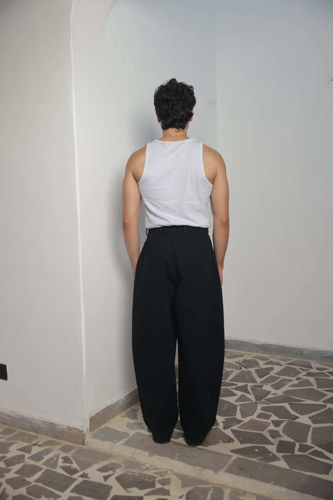 Midnight Drape Balloon Denim
