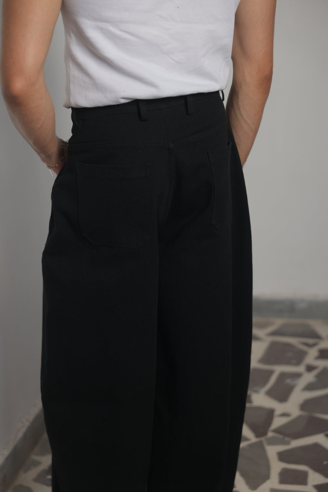 Midnight Drape Balloon Denim