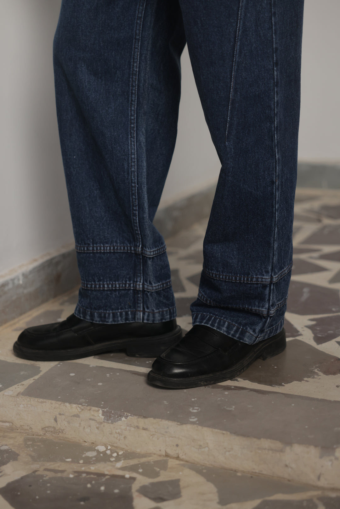 Dark Indigo Straight Jeans
