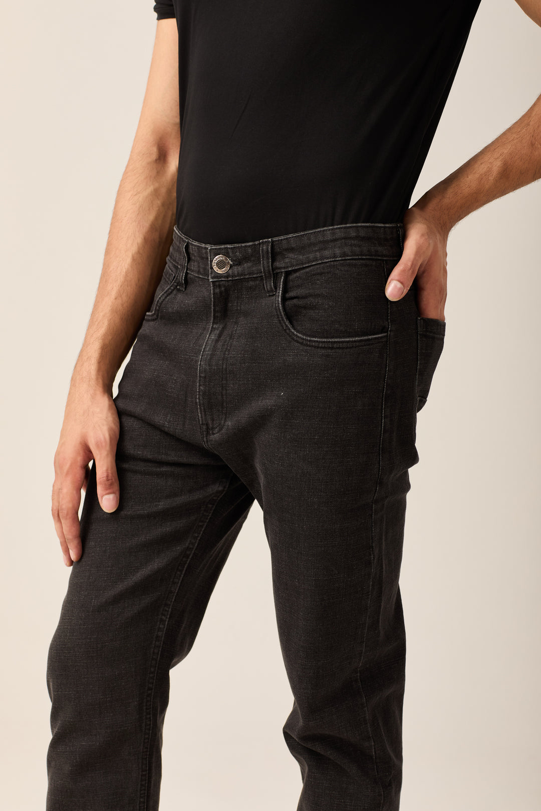 Slim Fit Charcoal Jeans